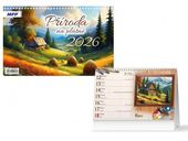 Kalendář s.2026 Příroda na plátně 230x145