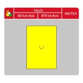 Samolepící etikety Motex 16x23 signální žluté 870 etiket