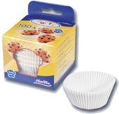 Cukrářské košíčky 50x30 bílé 100ks 65550