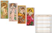 Diář měsíční BMB9-10 Mucha mix 79x179 2027