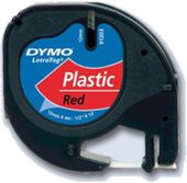 Dymo páska letratag 12mm/4m červen plast