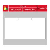 Samolepící etikety Contact 37x19 bílé 1000 etiket