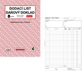 TB Dodací list A4 daňový doklad propisující 50 listů  PT150