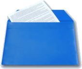 Obálka A4 PVC na dokumenty GDPR modrá