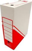 Archivní krabice 300x340x85mm na obsah pořadače červená