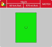 Samolepící etikety Motex 16x23 signální zelené 870 etiket