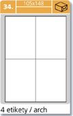 Samolepící etikety Laser 105x148 400 etiket