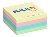 Bloček samolepící 76x76 4-barvy pastelový 400 listů Stick