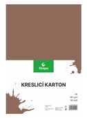Karton A4 hnědý 180g. 50 listů