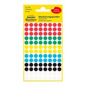 Samolepící etikety Zweckform kulaté 8mm mix barev 416 etiket