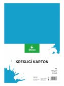 Karton A4 světle modrý 180g. 50 listů