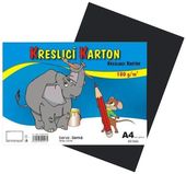 Karton A4 černý 180g 50 listů