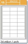 Samolepící etikety Laser 66x33.8 2400 etiket