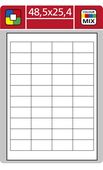 Samolepící etikety Laser 48.5x25.4 modré 4000 etiket
