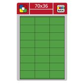 Samolepící etikety Laser 70x36 zelené 2400 etiket