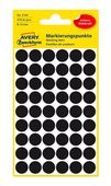 Samolepící etikety Zweckform kulaté 12mm černé 270 etiket