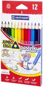 Pastelky 9522/12 Lakované trojhranné