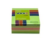 Bloček samolepící 51x51 Neonový 4-barev zelený 250 listů Stick