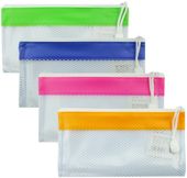 Spisové desky DL PVC se zipem a textilem