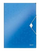 Mapa 253 plast WOW s gumou modrá tři klopy