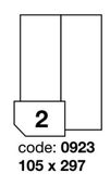 Samolepící etikety Laser 105x297 200 etiket