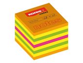 Bloček samolepící 50x50 4-barvy 400 listů Kores Cubo