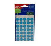 Samolepící etiketyApli kulaté 13mm modré 175 etiket