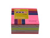 Bloček samolepící 51x51 Neonový 4-barev růžový 250 listů Stick