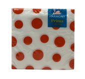 Ubrousky 33x33 Dots oranžové 30ks