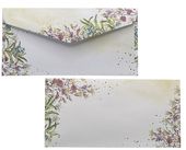 Obálky ozdobné DL 120g květiny 10ks