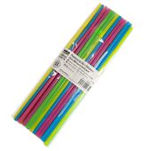 Brčka plastová barevná s krčkem 200mm/7mm 50ks