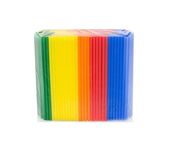 Brčka plastová JUMBO mix barev 240mm/8mm 500 ks