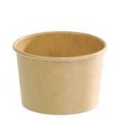 Miska papírová hnědá průměr 90mm 250 ml  50ks