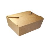 Papírový box EKO na jídlo 151x120x65mm 1300ml 50ks kraft
