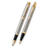 Souprava Parker propiska+roller Brushed Metal