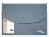 Spisové desky s drukem A4 šedá + kapsa 