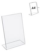 Plexi stojánek L A4 na výšku