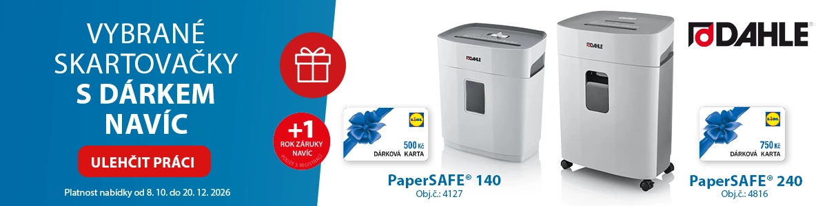 Skartovačky DAHLE s dárkem Lidl