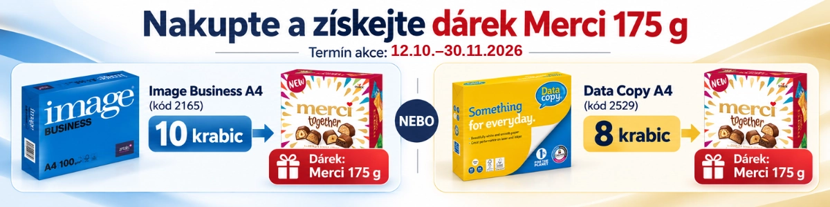 Papír Image Business a Data Copy s dárkem Merci